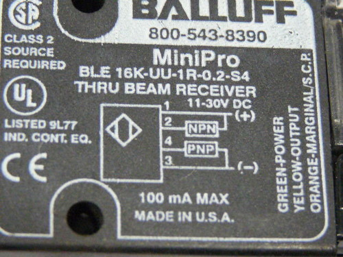Balluff BLS 16K-XX-IR-0.2-S4 Photoelectric Emitter 11-30V DC ! NOP !