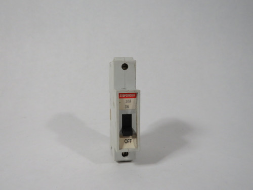 Entrelec GMU-10U Circuit Breaker 10 Amp 240VAC 1 Pole USED