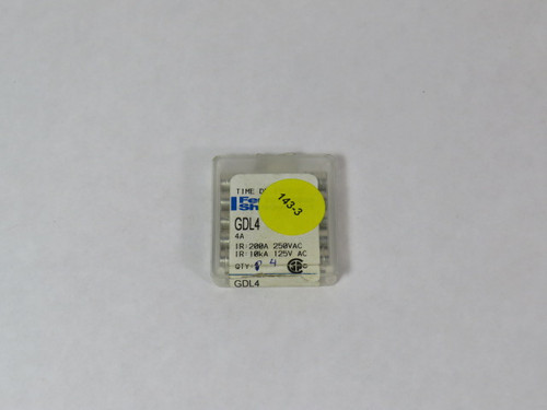 Ferraz Shawmut GDL4 Time Delay Fuse 4A 250V Lot of 5 USED