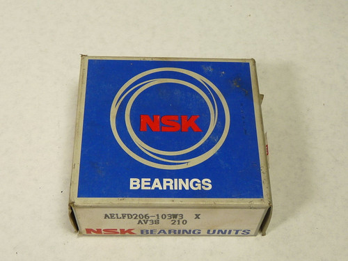 NSK AELFD206-103W3 Flange Bearing Housing w/ Locking Collar ! NEW !