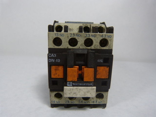 Telemecanique CA3-DN40ED Control Relay 4 Pole 48V 10A USED
