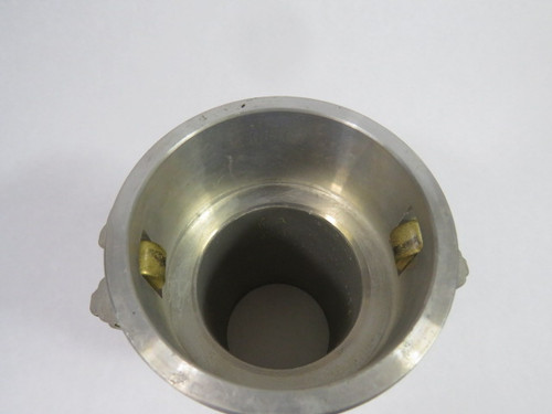 Generic C-300 Aluminum Quick Coupling 2-5/8" w/ Hose Connection 3-7/8" USED