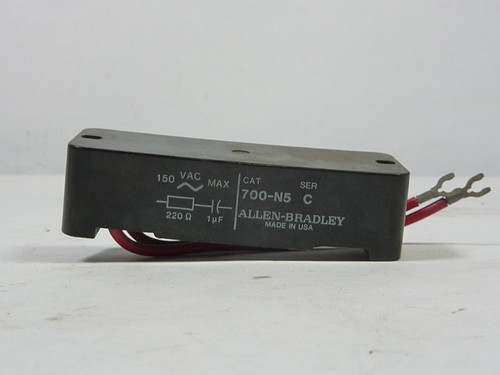 Allen-Bradley 700-N5 Surge Suppressor 150VAC 220Ohm 1uF USED