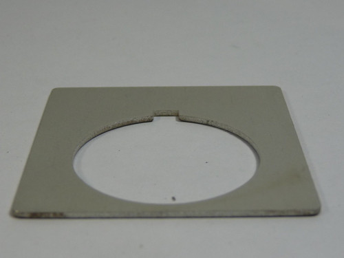 Allen-Bradley 800T-X504 Legend Plate Standard Aluminum EMERG. STOP USED