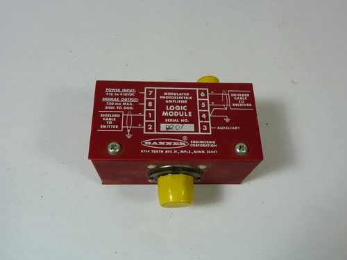 Banner MB5-M1 Modulated Photoelectric Amplifier USED