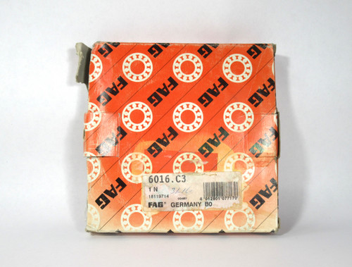 Fag 6016.C3 Deep Groove Ball Bearing 80MM ID 125mm OD 22mm W *DMG BOX* NEW