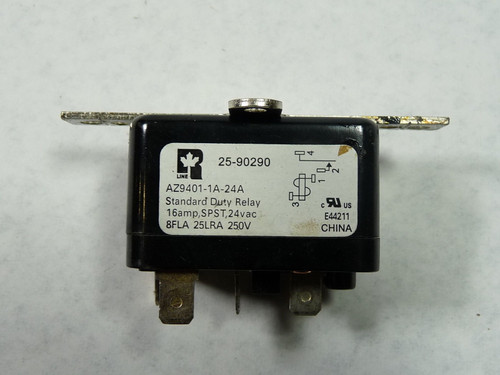 R Line 25-90290 Switching Fan Relay 24V 16A SPST USED