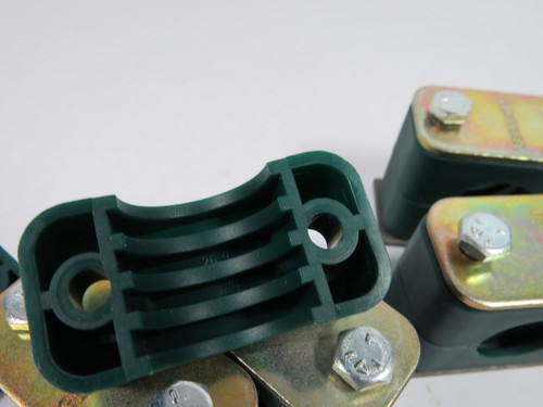 Stauff 426.9-PP 3/4" Green Pipe Clamp Lot of 5 USED