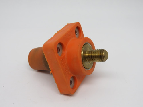 Leviton 16R24-UO Receptacle 1-Pole Cam-Type 400A 600V Orange USED