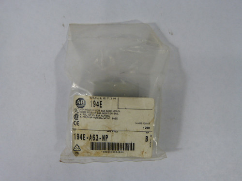 Allen-Bradley 194E-A63-NP Auxiliary Contact 1NO ! NWB !