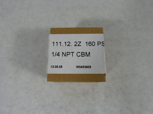 Skeans 111-12-2Z Pressure Gauge 160psi 1/4 ! NEW !