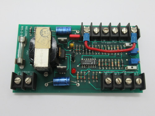 Relcon R15-2-9 Supply PC Board 110VAC 100mA SHELF WEAR USED