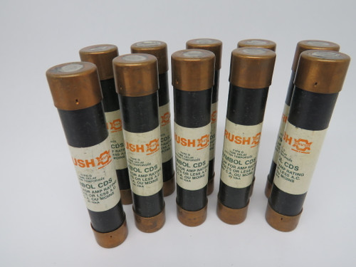 Brush CDS-45 Time Delay Fuse 45A 600VAC Lot of 10 USED