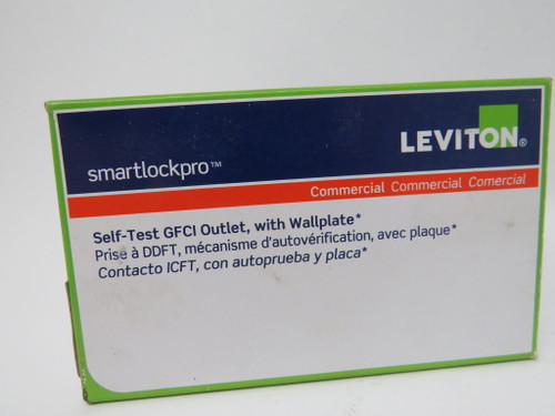 Leviton GFNT1-W White Non-Tamper Resistant Outlet w/LED 15/20A 125V 3W 2P NEW