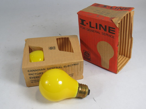 General Electric 25AY Yellow Light Bulb 115/125V 25W Lot of 16 ! NEW !