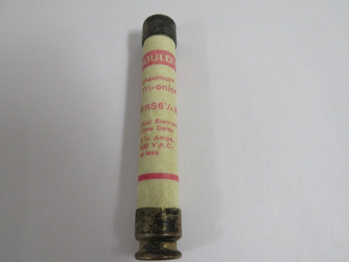 Gould Shawmut TRS61/4R Time Delay Fuse 6-1/4A 600V USED