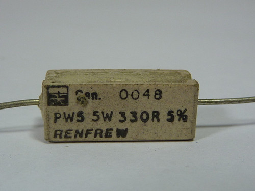 Renfrew Electric PW5 5W 330R Resister USED