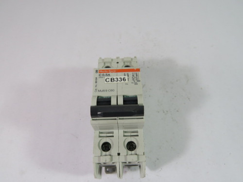 Merlin Gerin 60134 Mini Circuit Breaker 240V 2-Pole 0.5A USED