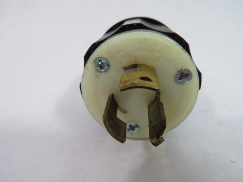 Leviton 2361 Industrial Locking Plug 20A 125/250V 3W 3P USED