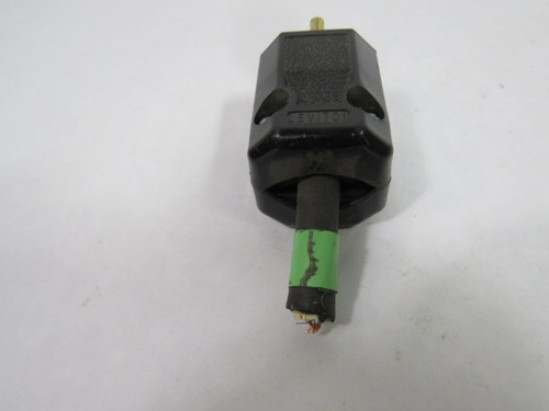 Leviton 5266N Industrial Plug 15A 125V 3W 2P USED