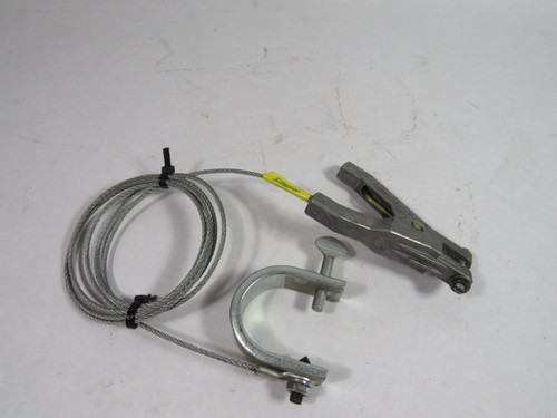 S.R. Browne R-4 1-1/2" Heavy Duty Hand Clamp & 6' Groundwire ! NOP !