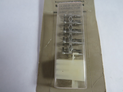 Radio Shack 274-239 Molded Nylon Connector 9-Conductor Female 250V 8A NEW