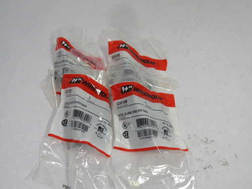 Wiremold G3010B Steel Blank End Fitting Lot of 4 ! NWB !