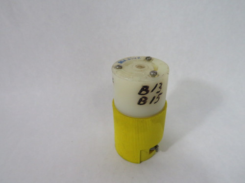 Hubbell 26CM23 Straight Blade Connector 30A 250V 3W 2P USED