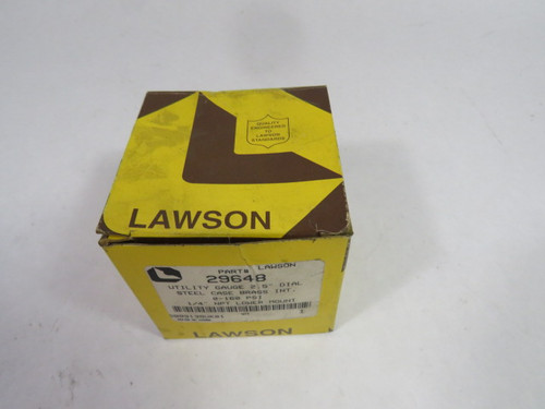 Lawson 29648 Dry Pressure Gauge 160PSI  2.5" Diameter 1/4"NPT ! NEW !