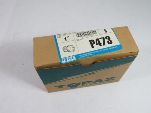 Topaz P473 Plastic Liquid Tight Connector 1" 5-Pack ! NEW !