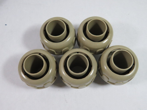 Topaz P473 Plastic Liquid Tight Connector 1" 5-Pack ! NEW !