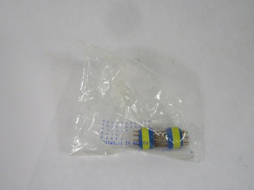Amphenol 97-18-1P Male 10 Pin Circular Connector Insert 2-Pack ! NWB !