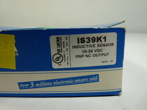 Infra IS39K1 Photoelectric Sensor 10-30VDC ! NEW !