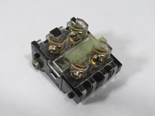 General Electric CR104PXC91 Old-Style Contact Block 600V 1NO 1NC USED