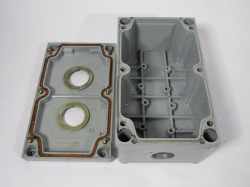 General Electric CR2940BC202A Heavy Duty Push Button Enclosure 2-Unit USED