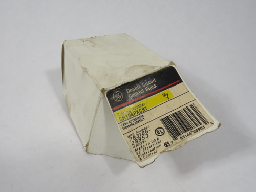 General Electric CR104PXC91 Old-Style Contact Block 600V 1NO 1NC BOX DAMAGE NEW