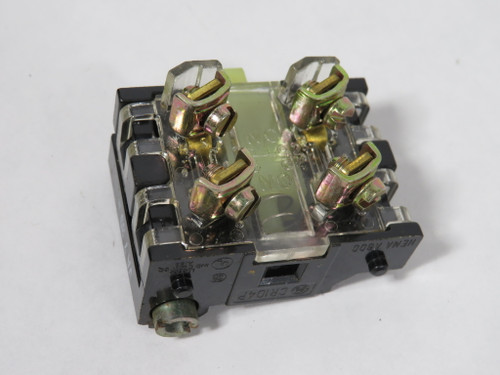 General Electric CR104PXC91 Old-Style Contact Block 600V 1NO 1NC BOX DAMAGE NEW