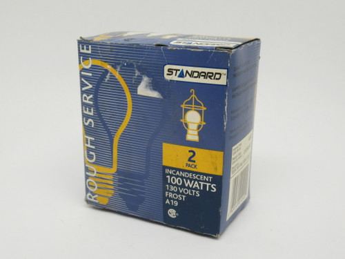 Standard 4002 Frosted Bulb 100W 130V 2-Pack ! NEW !