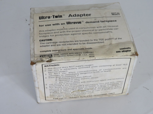 MSA 483477 Ultra-Twin Adapter for PPE Mask BOX DMG NEW