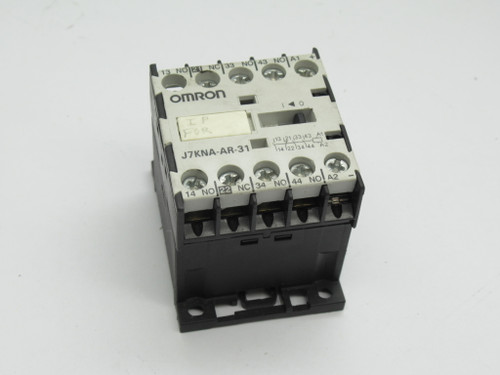 Omron J7KNA-AR-31-110 Mini Contactor Relay 110-115/120-125V 50/60Hz 4-Pole USED