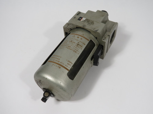 SMC NAL4000-N06-3 Modular Lubricator 3/4" NPT w/ Drain Cock DAMAGED LABEL USED