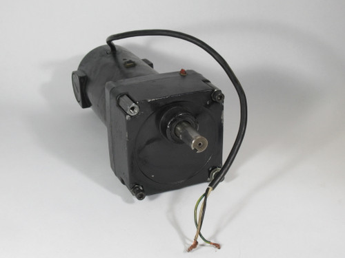 Bodine DC Gearmotor 65.5:1 143 lb-in 1/8HP 38RPM 130VDC 1.0A USED