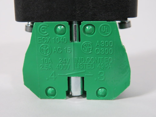 Automation Direct GCX3102 Momentary Push Button 400V 10A 1NO Green Cap USED