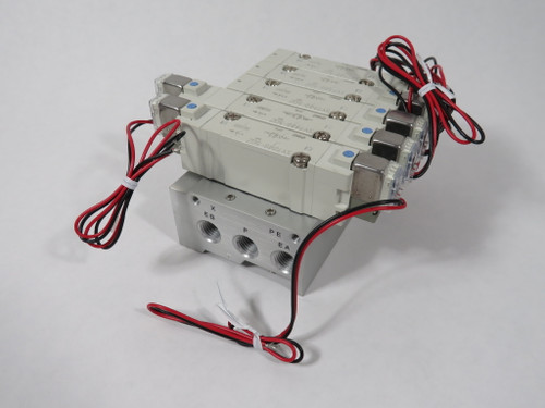 SMC SY7140-5GZ Solenoid Manifold Assembly 5-Station 24VDC SHELF WEAR NOP