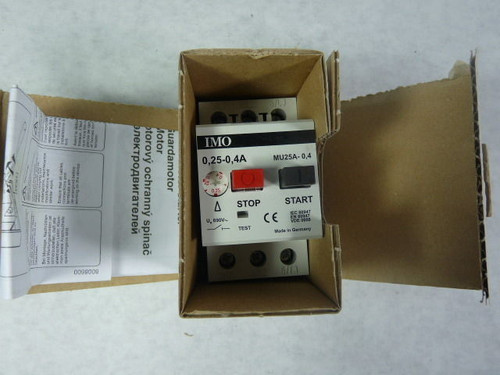 IMO MU25A-0.4 Thermal Manual Motor Starter 0.25-0.4A NEW