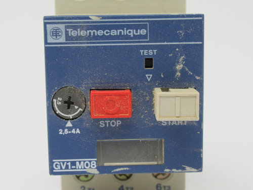 Telemecanique GV1-M08 Motor Circuit Breaker 2.5-4A 660V 50/60Hz 3-Pole USED