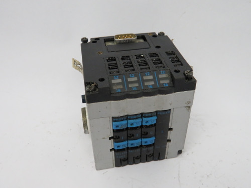 Festo CPV10-VI-10P-10-4A-MP-N-Y-MJ11+URB Pneumatic Solenoid Valve Manifold USED