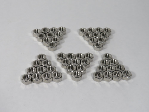 Generic Stainless Steel Hex Nut 3/8-16 316SS 50-Pack NEW