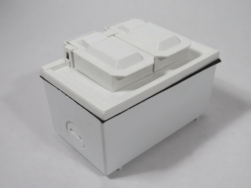 Leviton 4976-KTW Weatherproof Receptacle Kit Assembly 15A 125V 3W 2P NOP