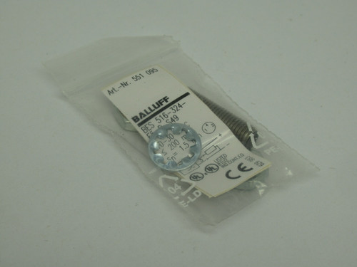Balluff BES-516-324-E5-D-S49 Inductive Proximity Sensor 10-30VDC 200mA NWB